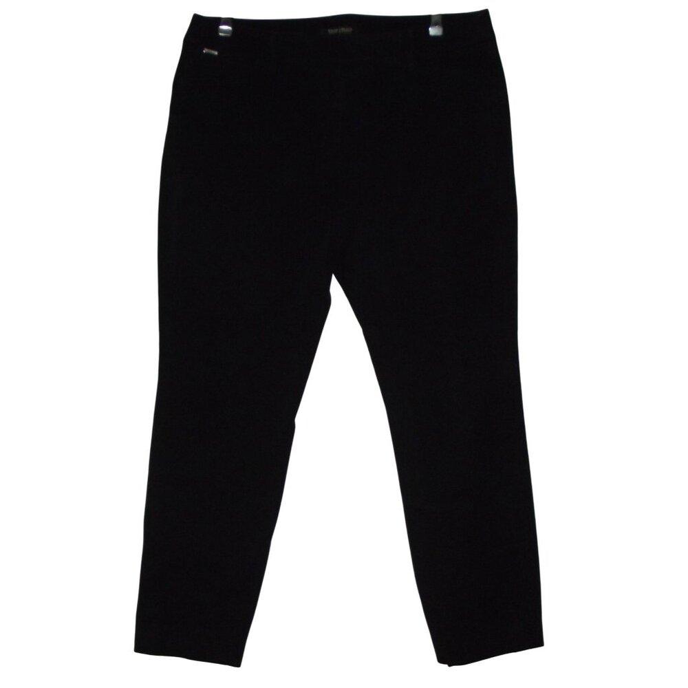 White House Black Market Ankle Pants 8 x 26" black crop mid rise WHBM